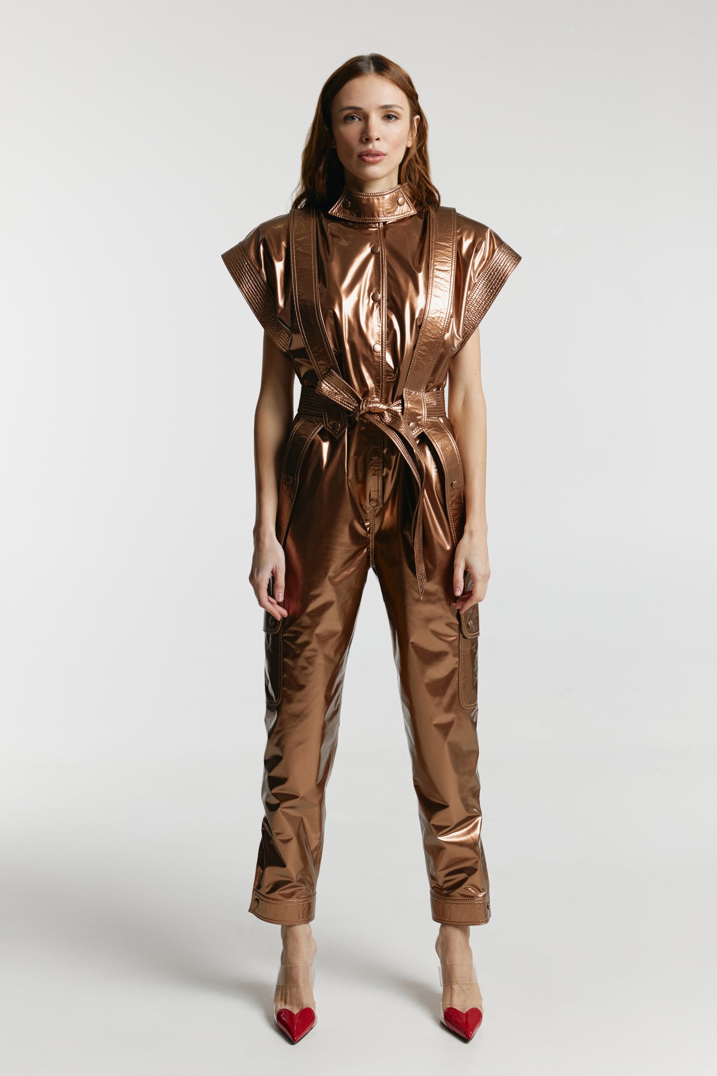 Jumpsuit «Jane» from eco – leather LAC.