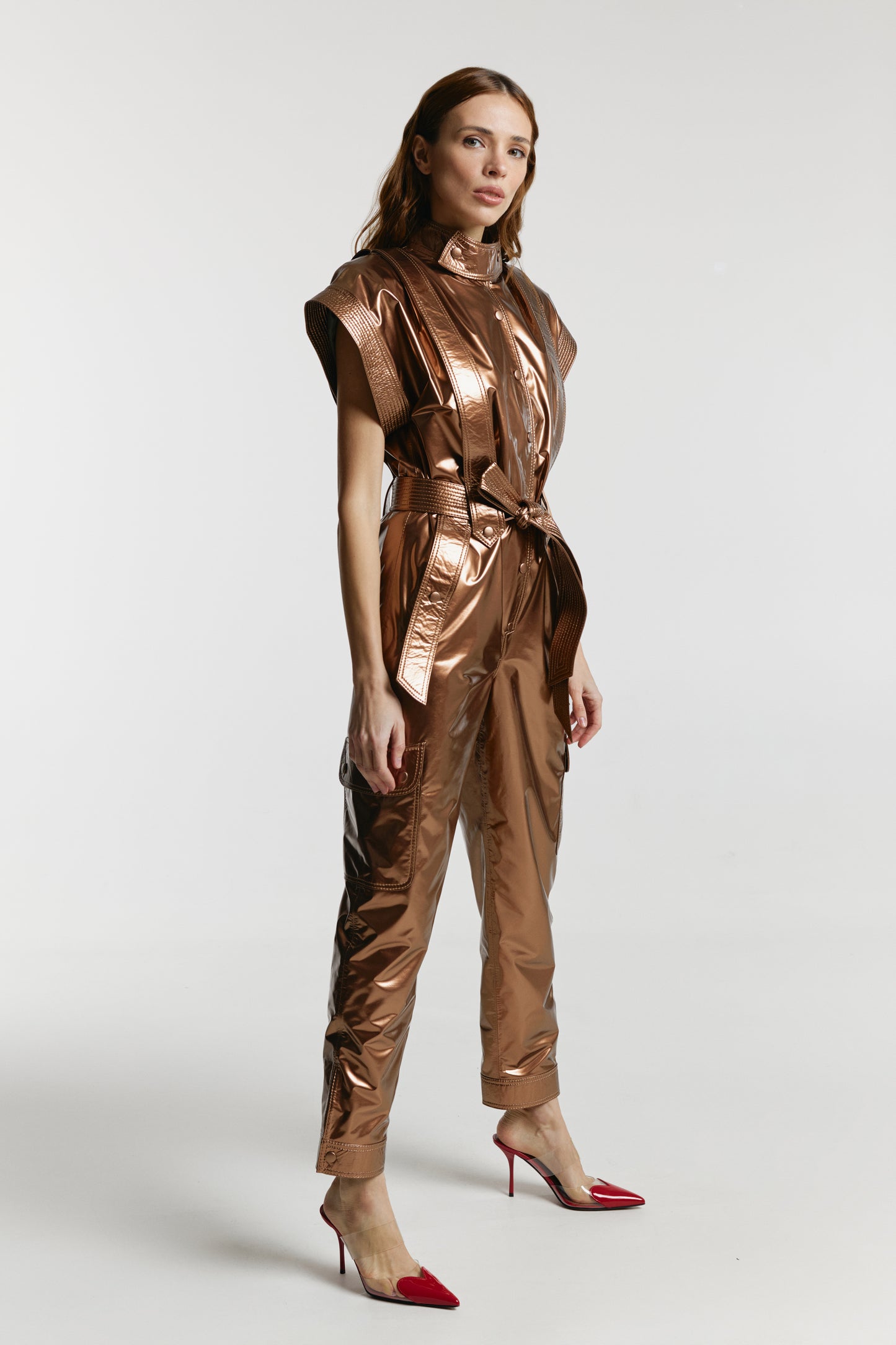 Jumpsuit «Jane» from eco – leather LAC.