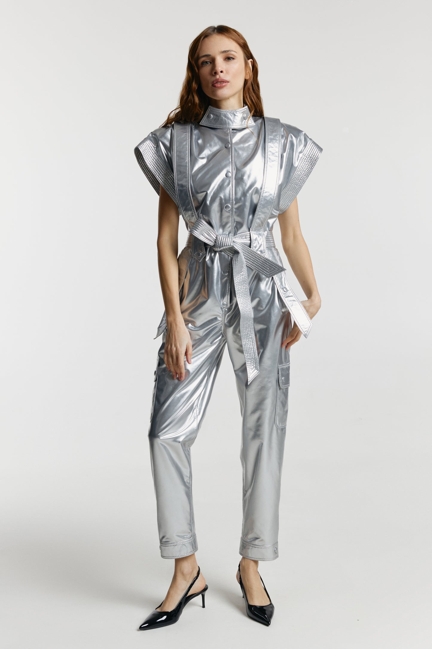 Jumpsuit «Jane» from eco – leather LAC.