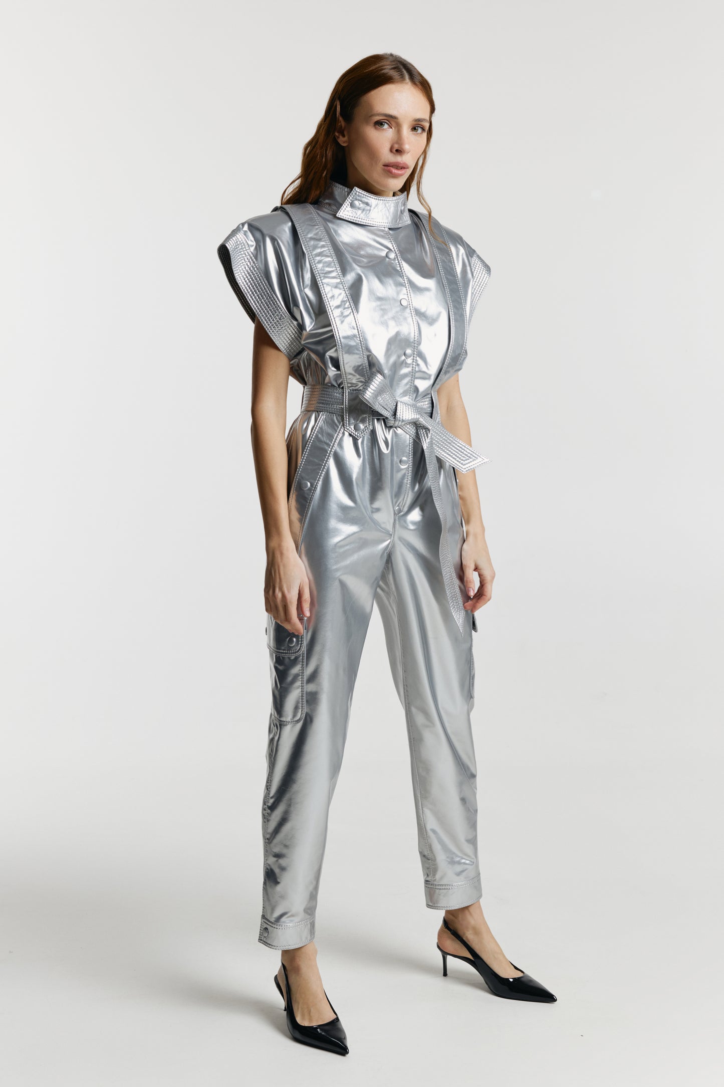 Jumpsuit «Jane» from eco – leather LAC.