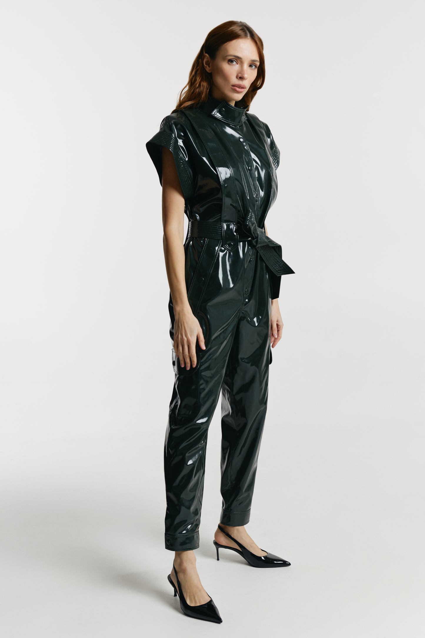 Jumpsuit «Jane» from eco – leather LAC.