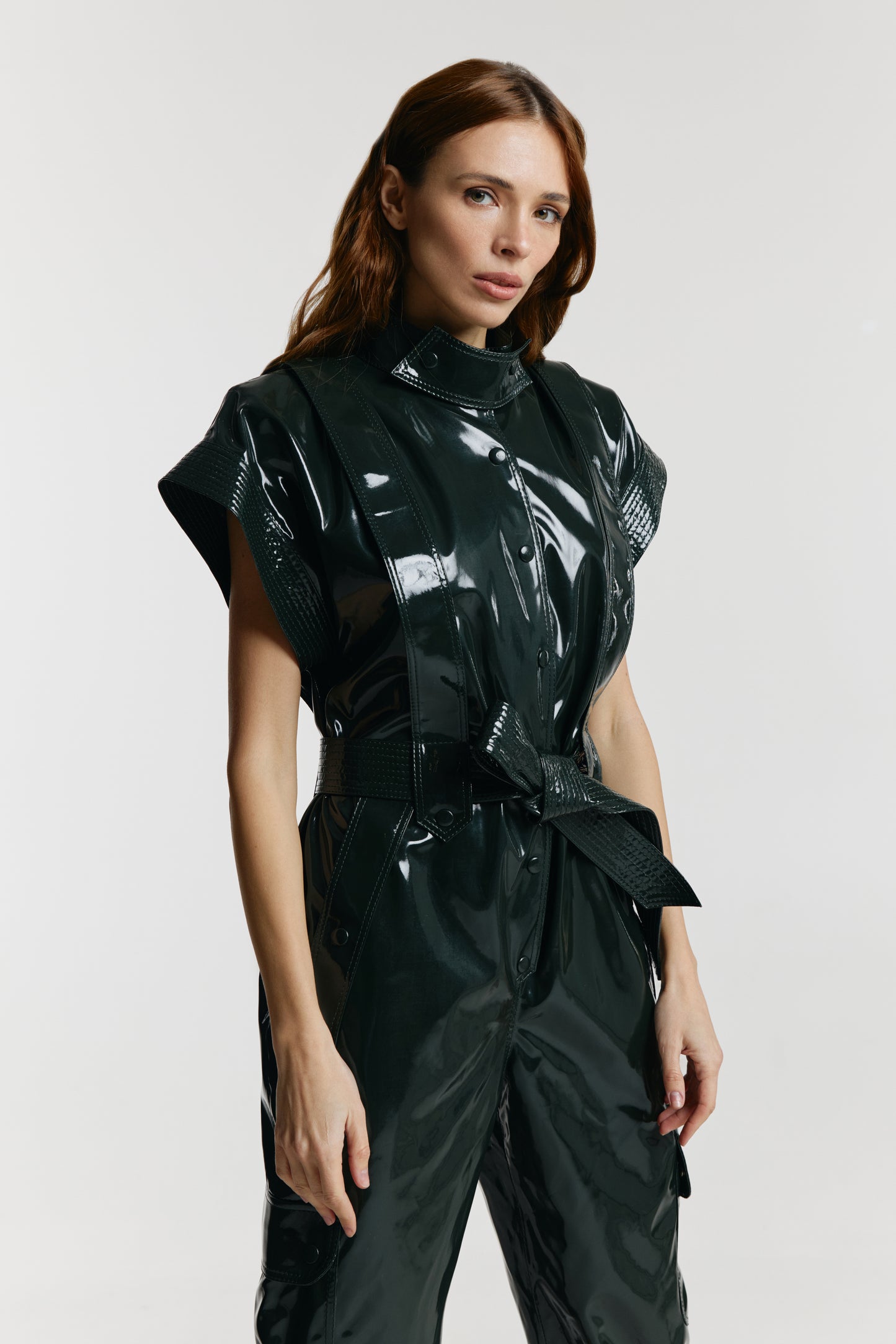 Jumpsuit «Jane» from eco – leather LAC.