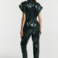 Jumpsuit «Jane» from eco – leather LAC.