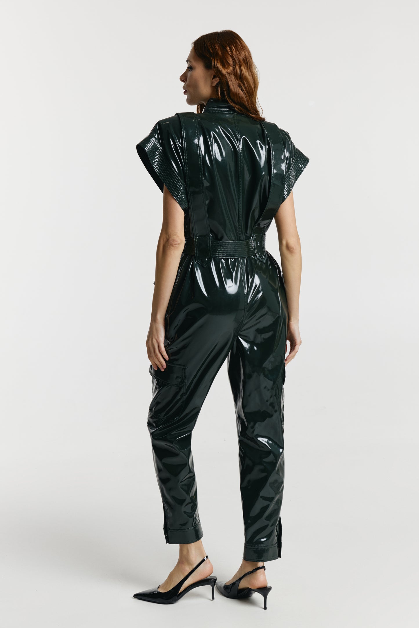 Jumpsuit «Jane» from eco – leather LAC.