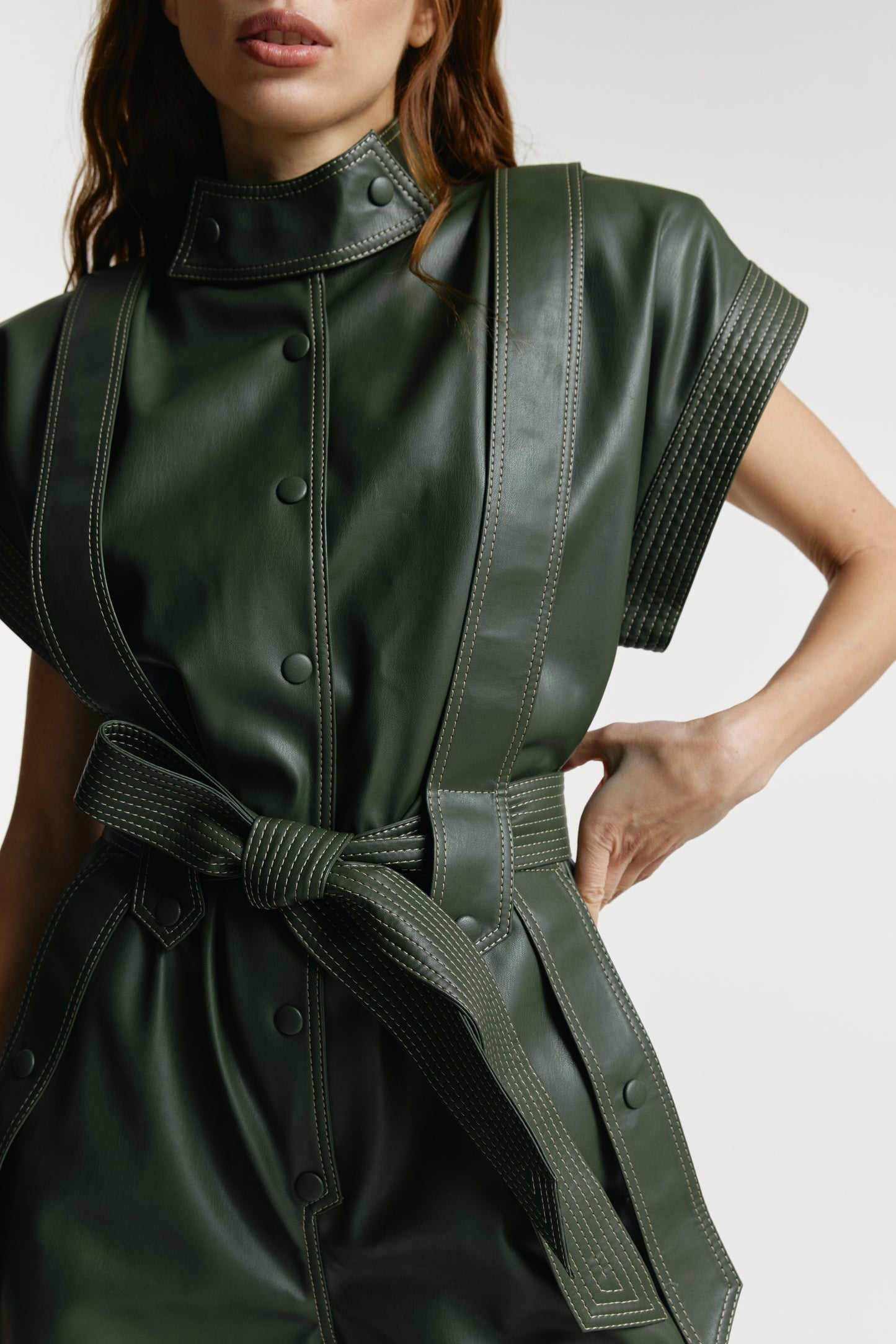 Jumpsuit «Jane» from eco – leather