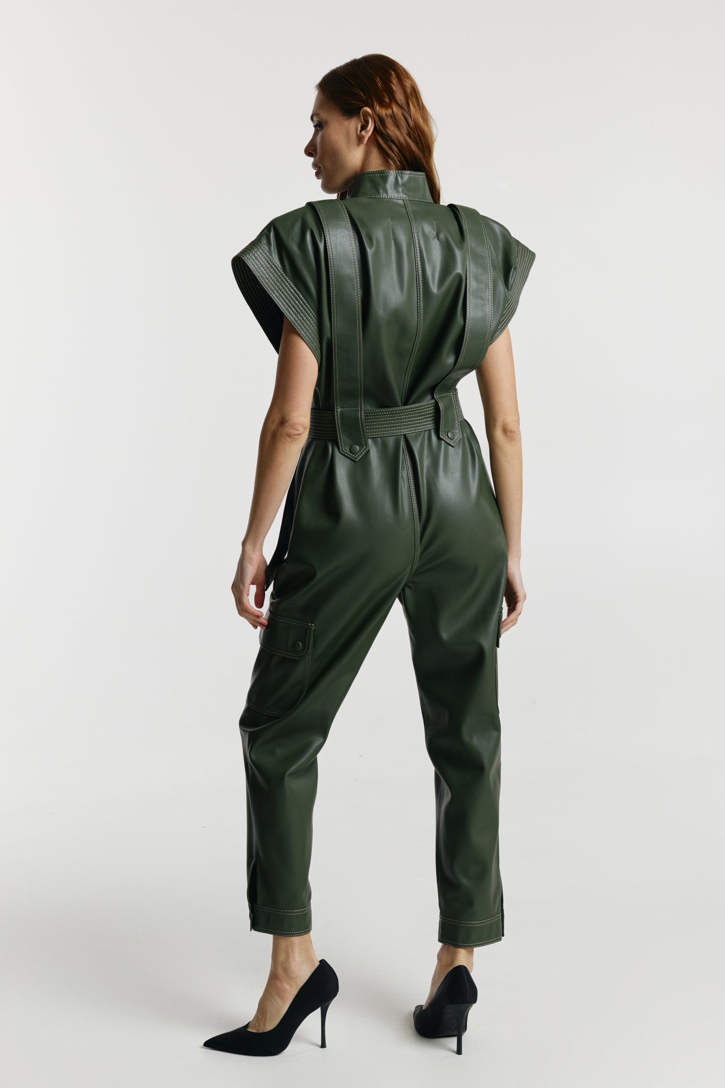 Jumpsuit «Jane» from eco – leather