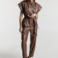 Jumpsuit «Jane» from eco – leather