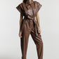 Jumpsuit «Jane» from eco – leather