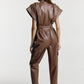 Jumpsuit «Jane» from eco – leather