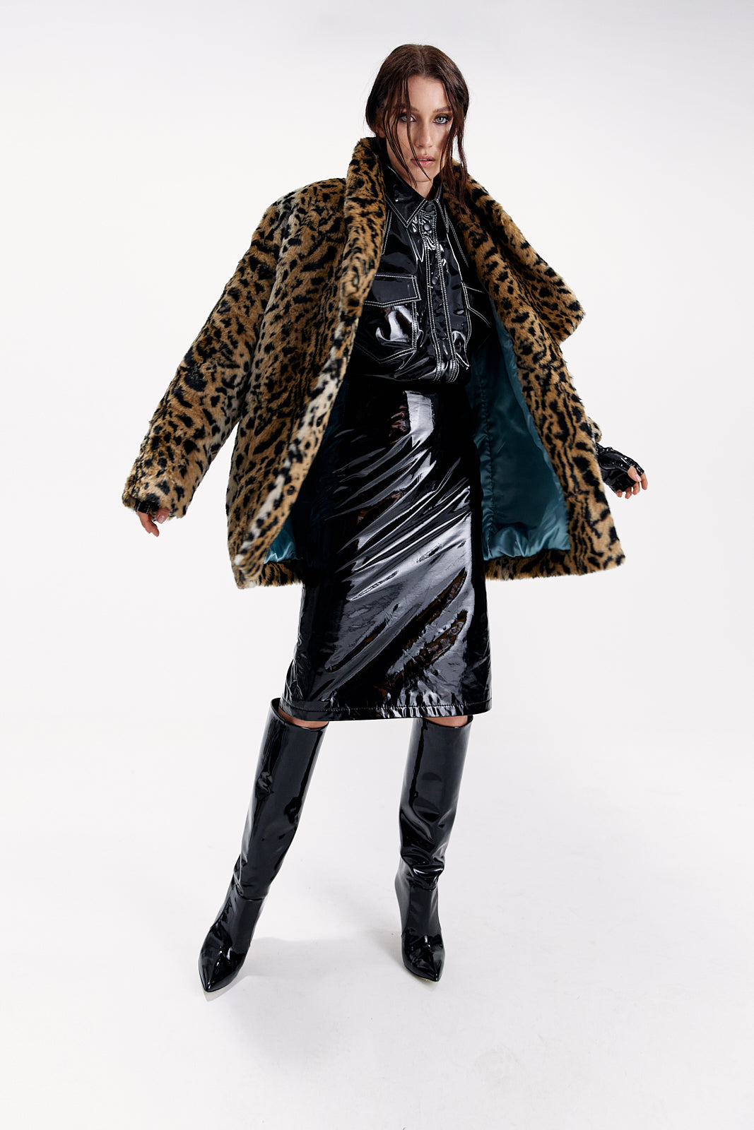 "Oskar" fur coat made of eco-fur