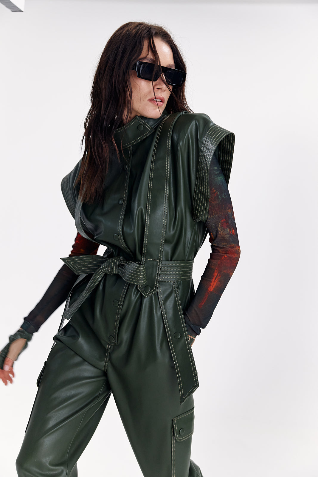 Jumpsuit « Jane» from eco –leather