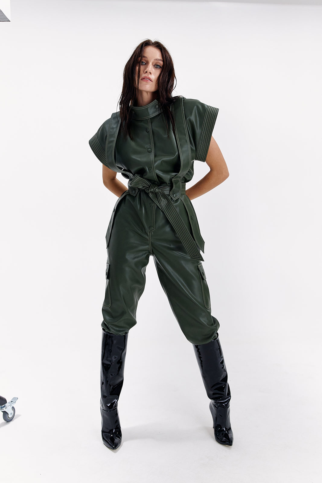 Jumpsuit « Jane» from eco –leather