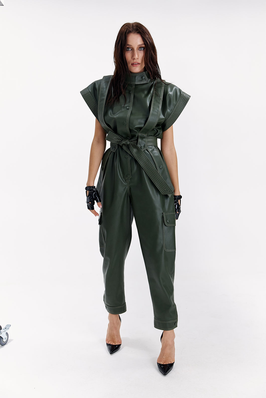 Jumpsuit « Jane» from eco –leather