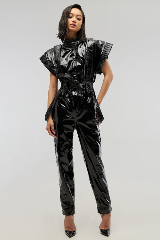 Jumpsuit «Jane» from eco – leather LAC.