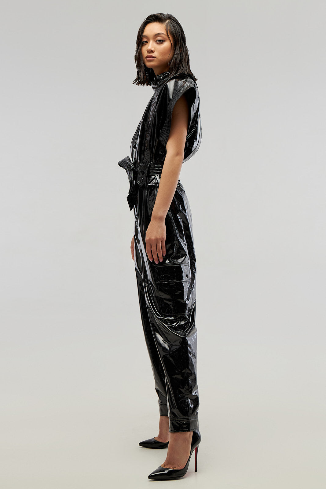 Jumpsuit «Jane» from eco – leather LAC.