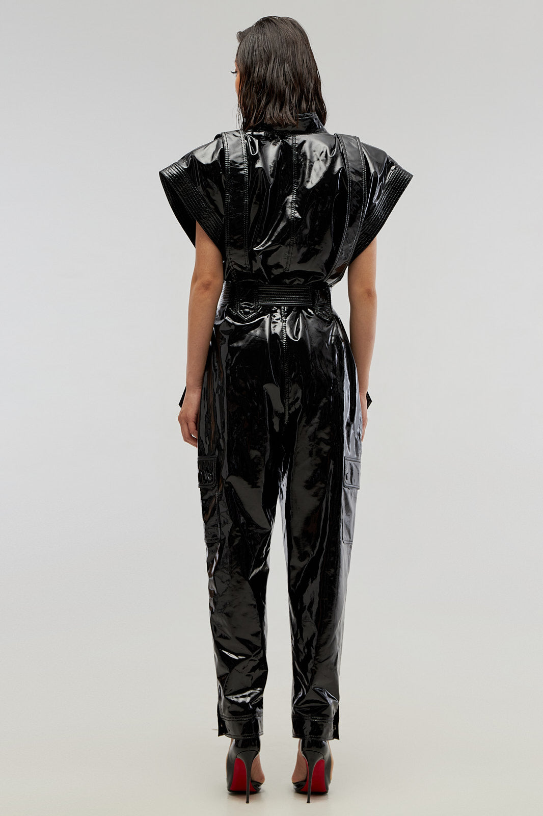 Jumpsuit «Jane» from eco – leather LAC.