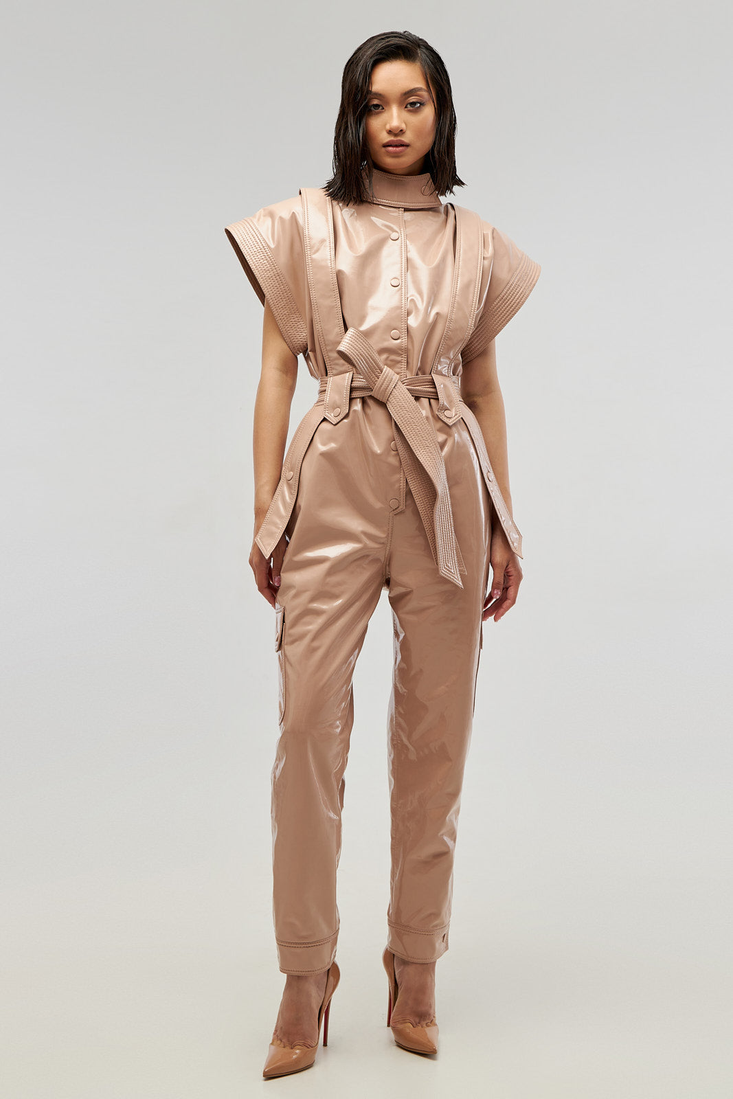 Jumpsuit «Jane» from eco – leather LAC.