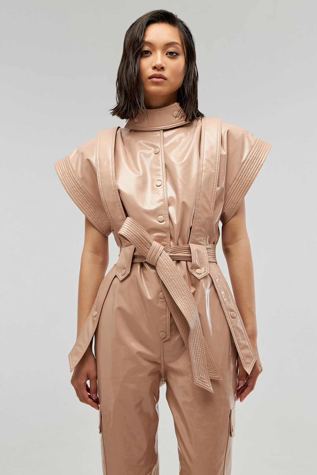 Jumpsuit «Jane» from eco – leather LAC.