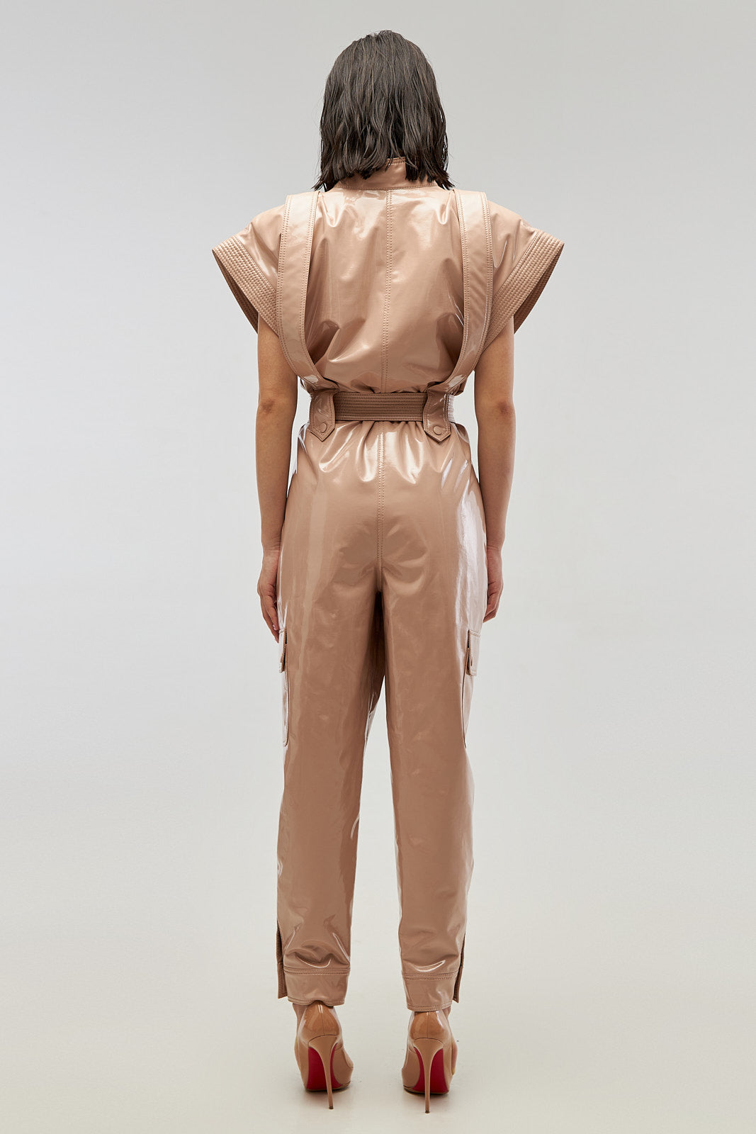 Jumpsuit «Jane» from eco – leather LAC.